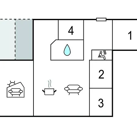 Дом отдыха Nice Home In Blavand With Sauna Блаванн